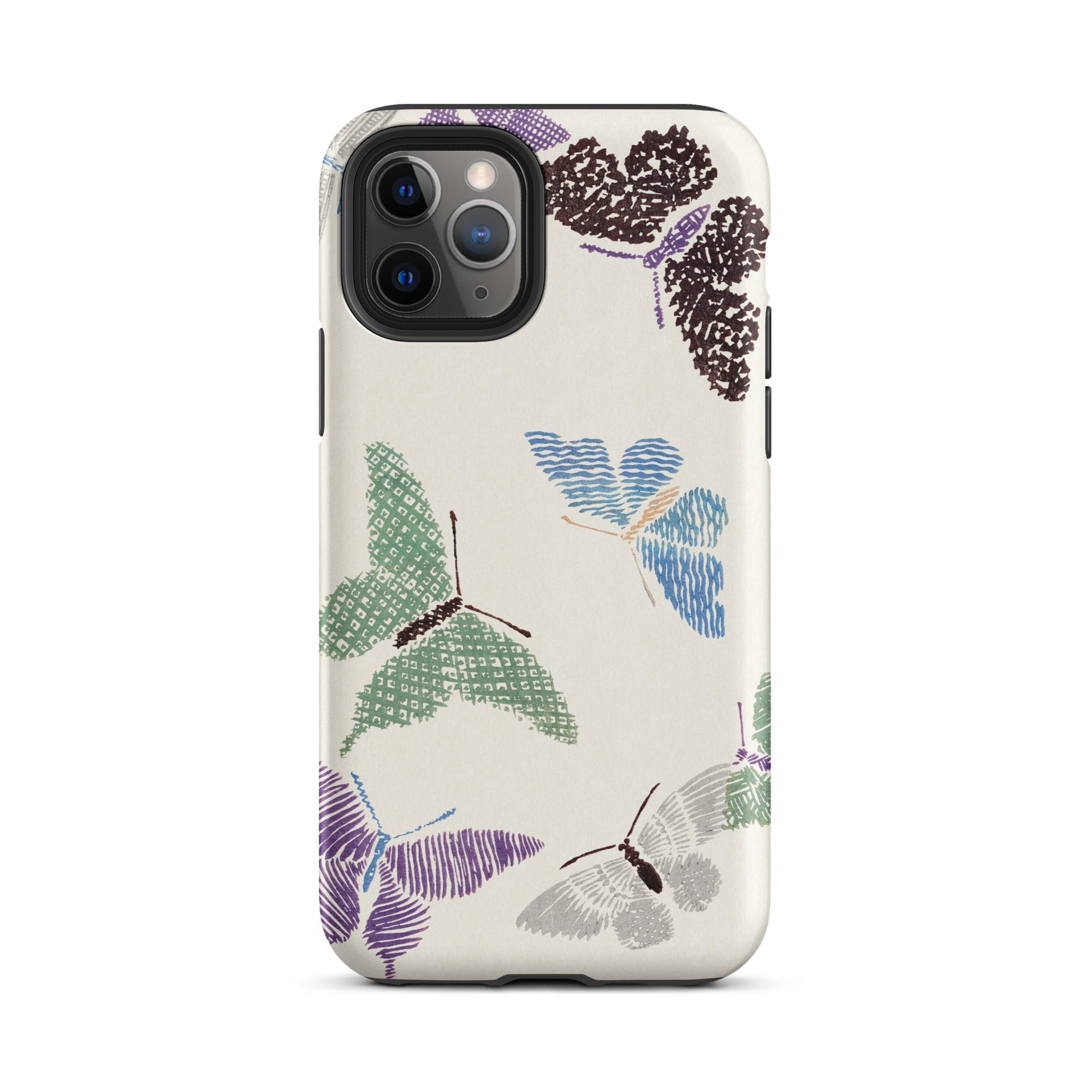 Japanese Butterflies Kamisaka Sekka Iphone Case, 11 Pro / Matte, Butterfly Patterned Phone Case
