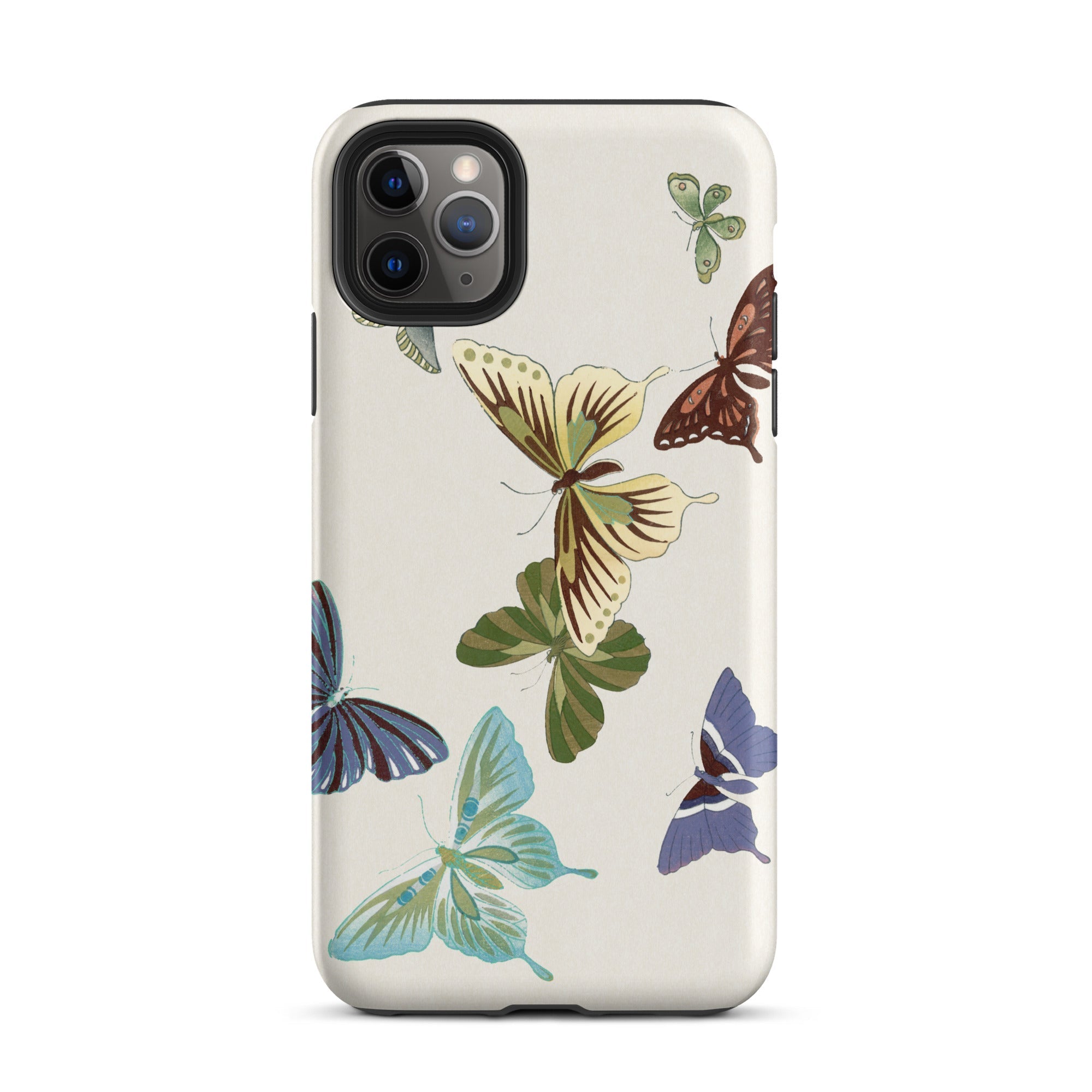 Japanese Butterflies Kamisaka Sekka Iphone Case, 11 Pro Max / Matte, Butterfly Patterned Phone Case