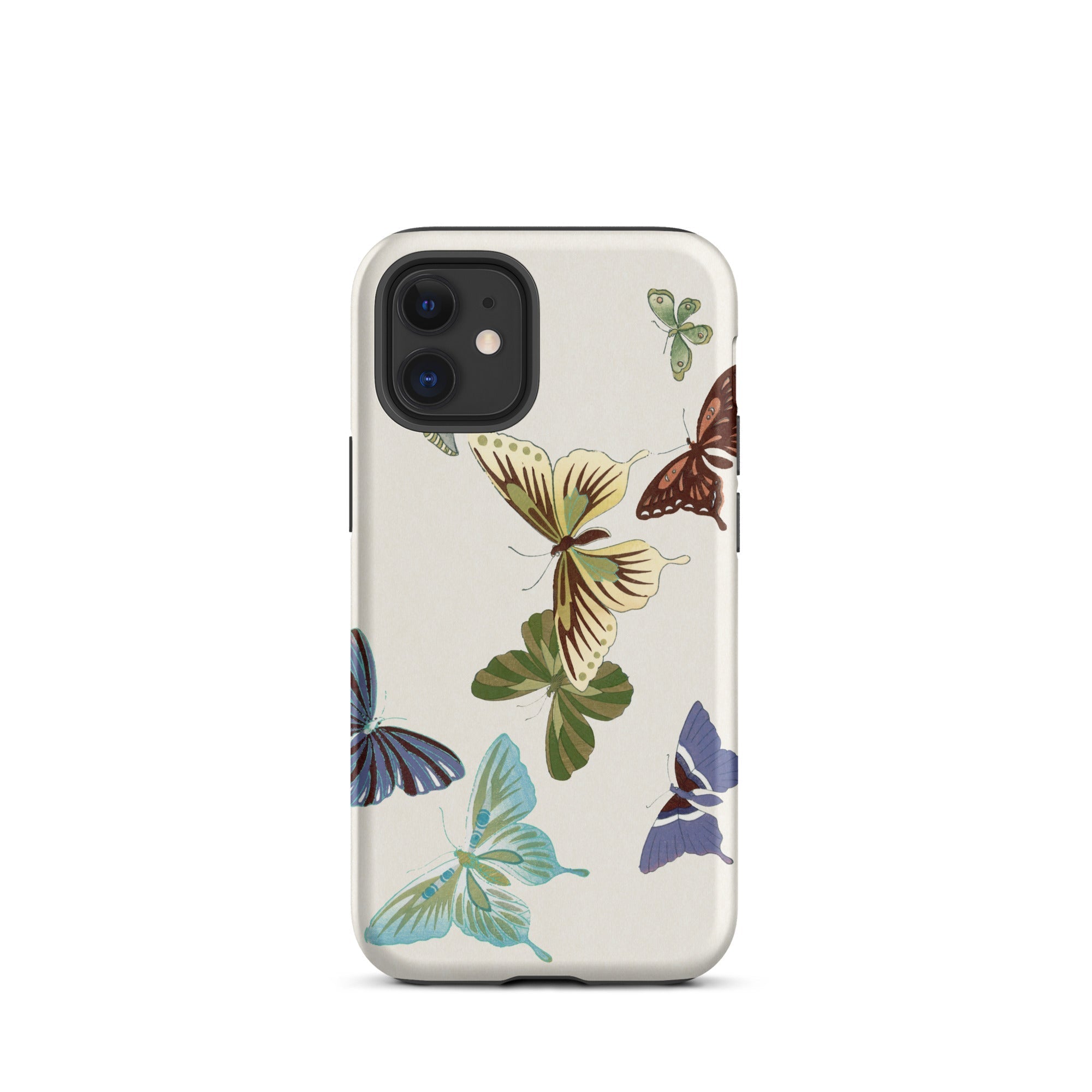 Japanese Butterflies Kamisaka Sekka Iphone Case, 12 Mini / Matte, Butterfly Patterned Phone Case