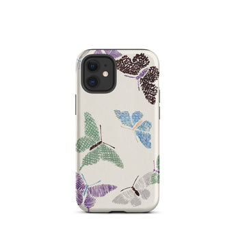 Japanese Butterflies - Kamisaka Sekka Iphone Case, 12 Mini / Matte, Butterfly-patterned Phone Case