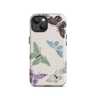 Japanese Butterflies Kamisaka Sekka Iphone Case, 13 / Matte, Butterfly Patterned Phone Case