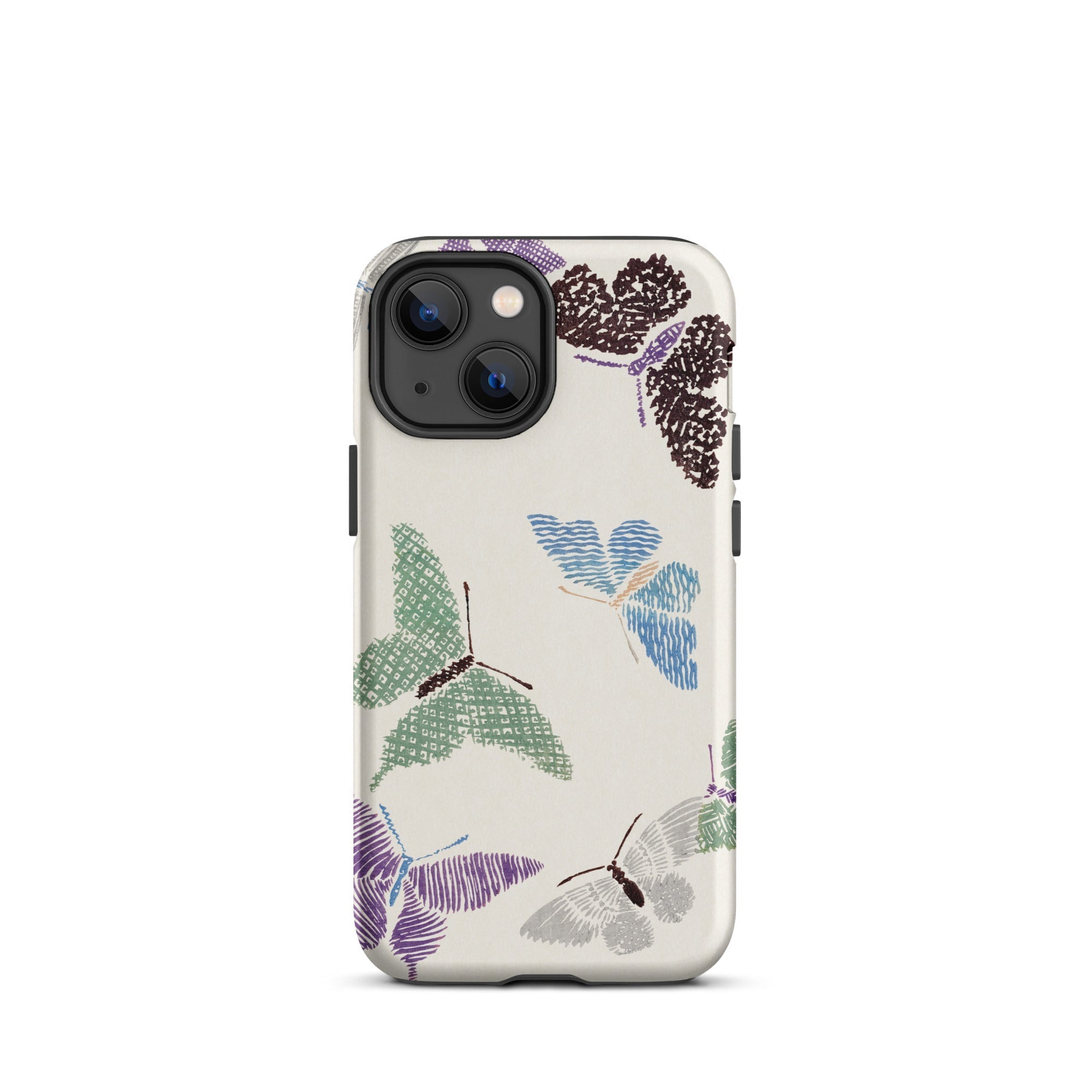 Japanese Butterflies Kamisaka Sekka Iphone Case, 13 Mini / Matte, Butterfly Patterned Phone Case