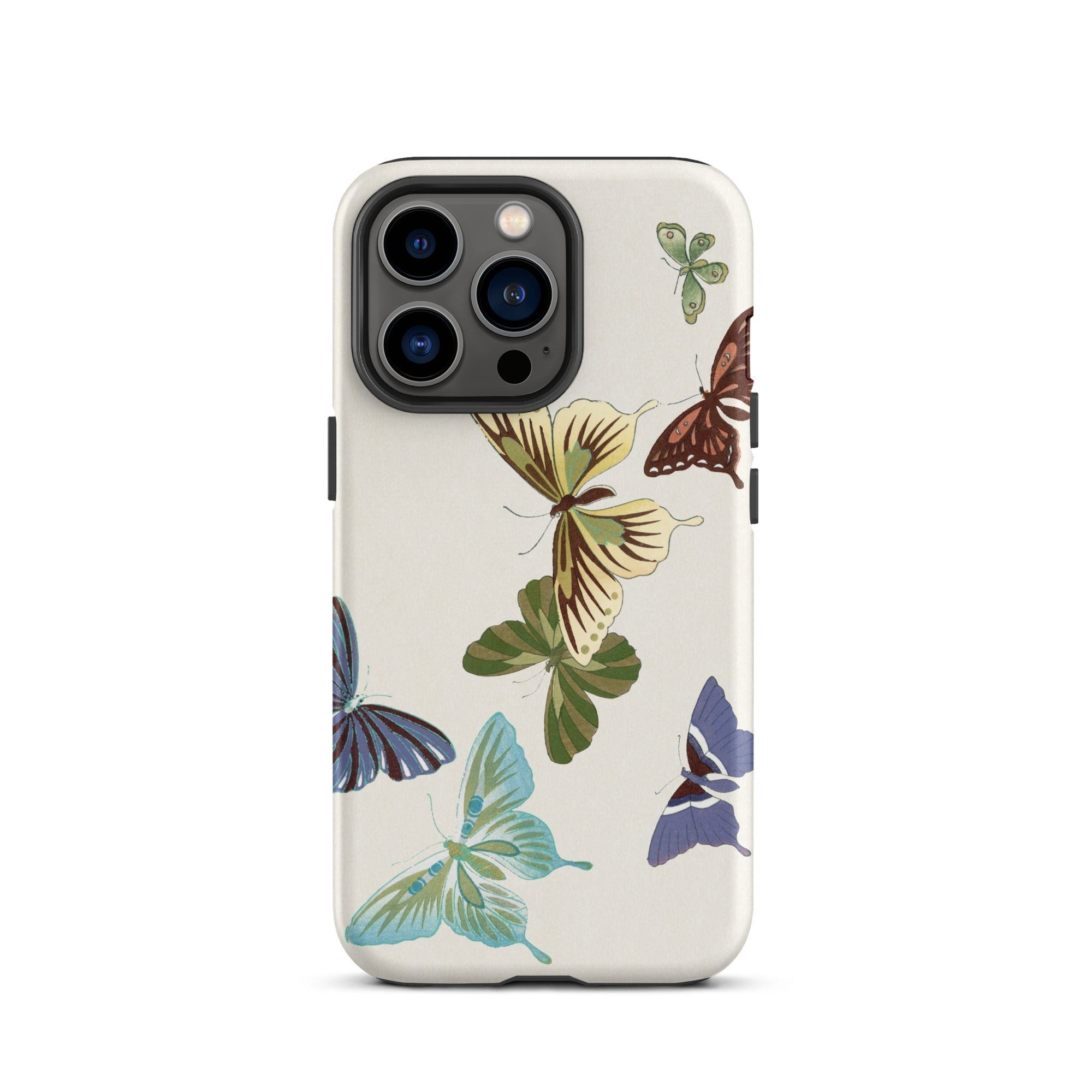 Japanese Butterflies Kamisaka Sekka Iphone Case, 13 Pro / Matte, Butterfly Patterned Phone Case