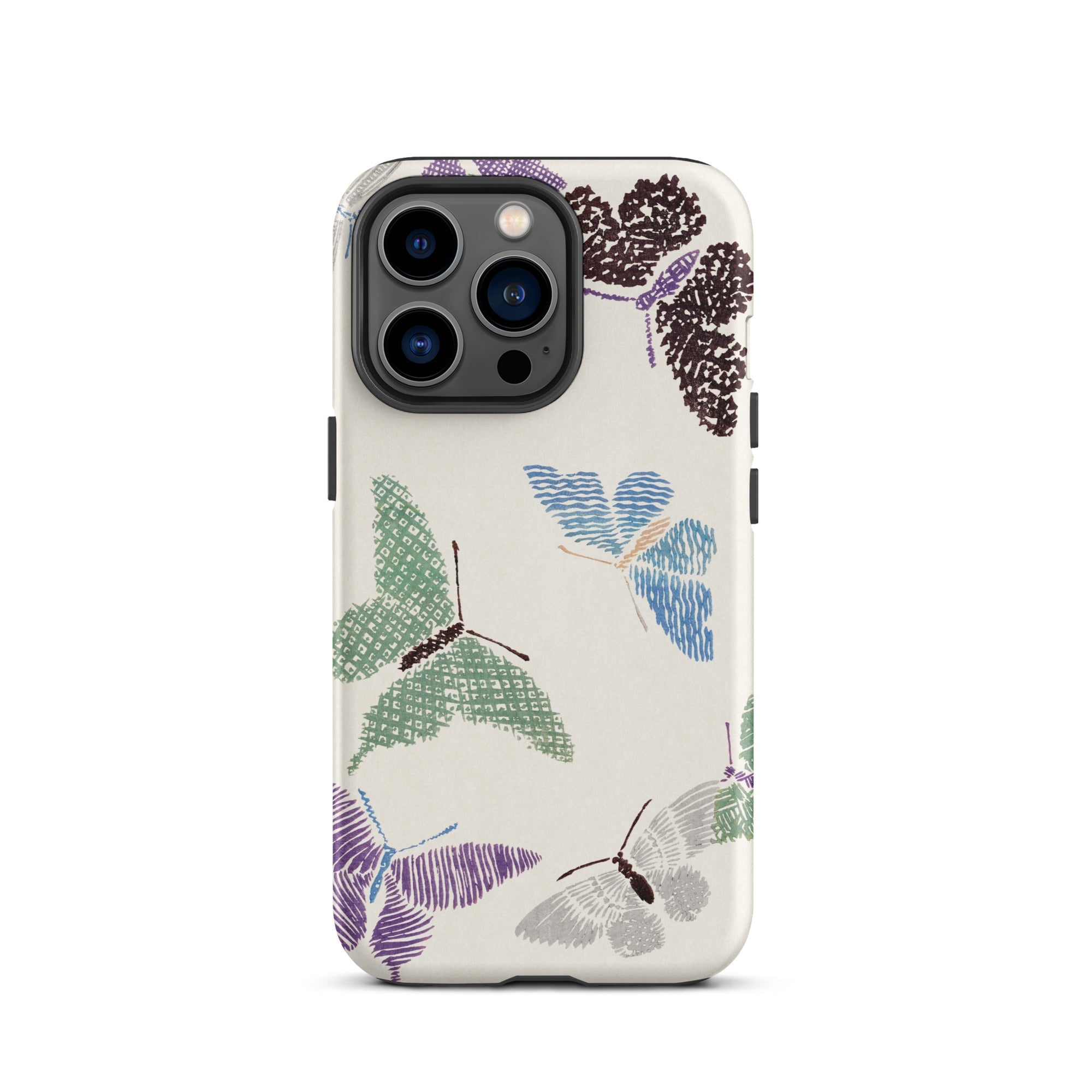 Japanese Butterflies Kamisaka Sekka Iphone Case, 13 Pro / Matte, Butterfly Patterned Phone Case