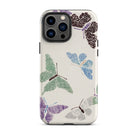 Japanese Butterflies Kamisaka Sekka Iphone Case, 13 Pro Max / Matte, Butterfly Patterned Phone Case