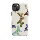 Japanese Butterflies Kamisaka Sekka Iphone Case, 14 Plus / Matte, Butterfly Patterned Phone Case