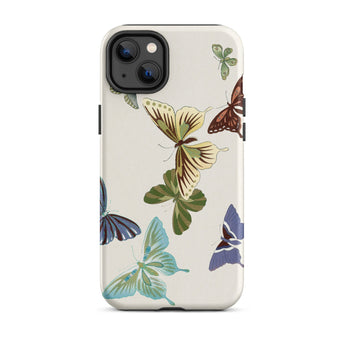 Japanese Butterflies - Kamisaka Sekka Iphone Case, 14 Plus / Matte, Butterfly-patterned Phone Case