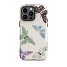 Japanese Butterflies Kamisaka Sekka Iphone Case, 14 Pro Max / Matte, Butterfly Patterned Phone Case