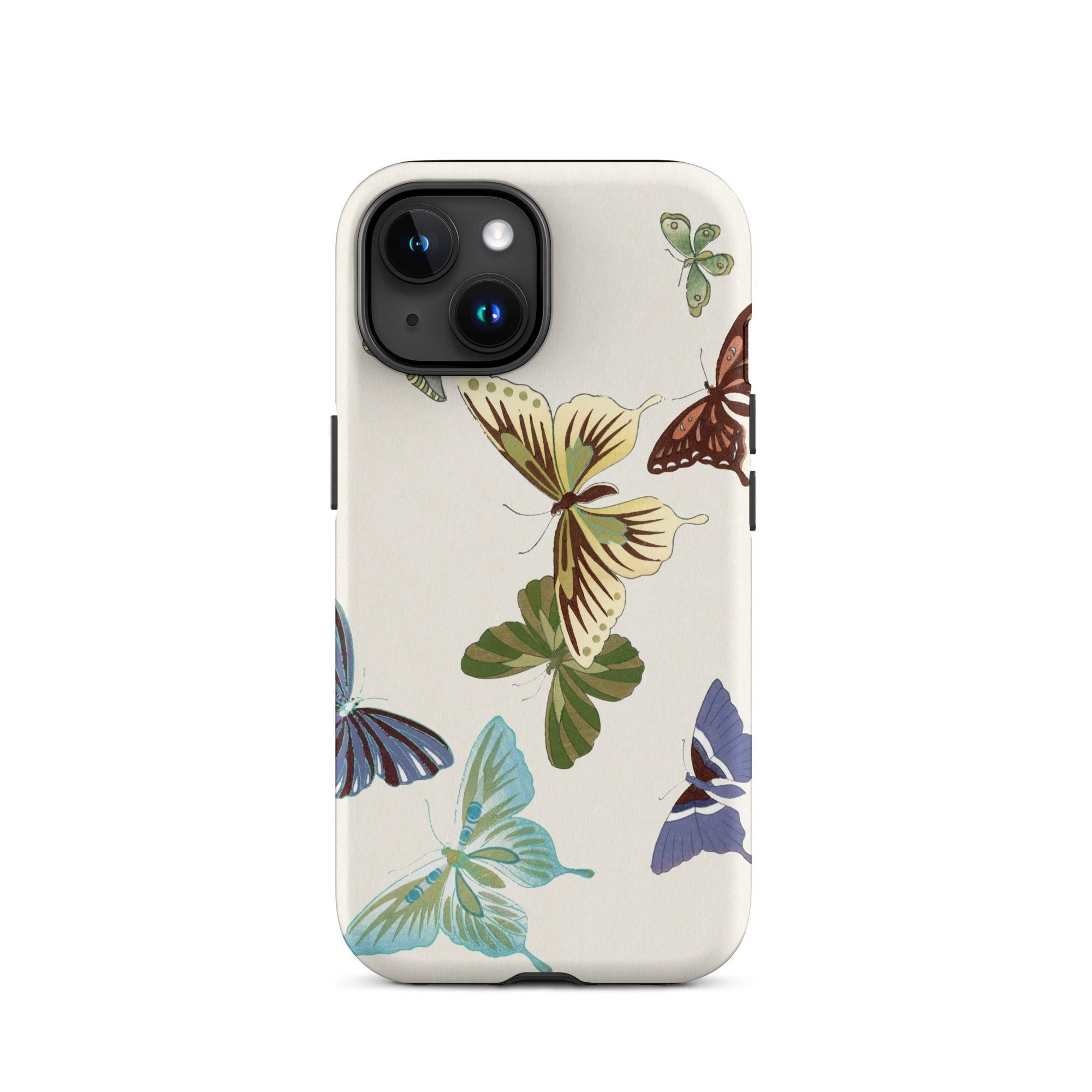 Japanese Butterflies Kamisaka Sekka Iphone Case, 15 / Matte, Butterfly Patterned Phone Case