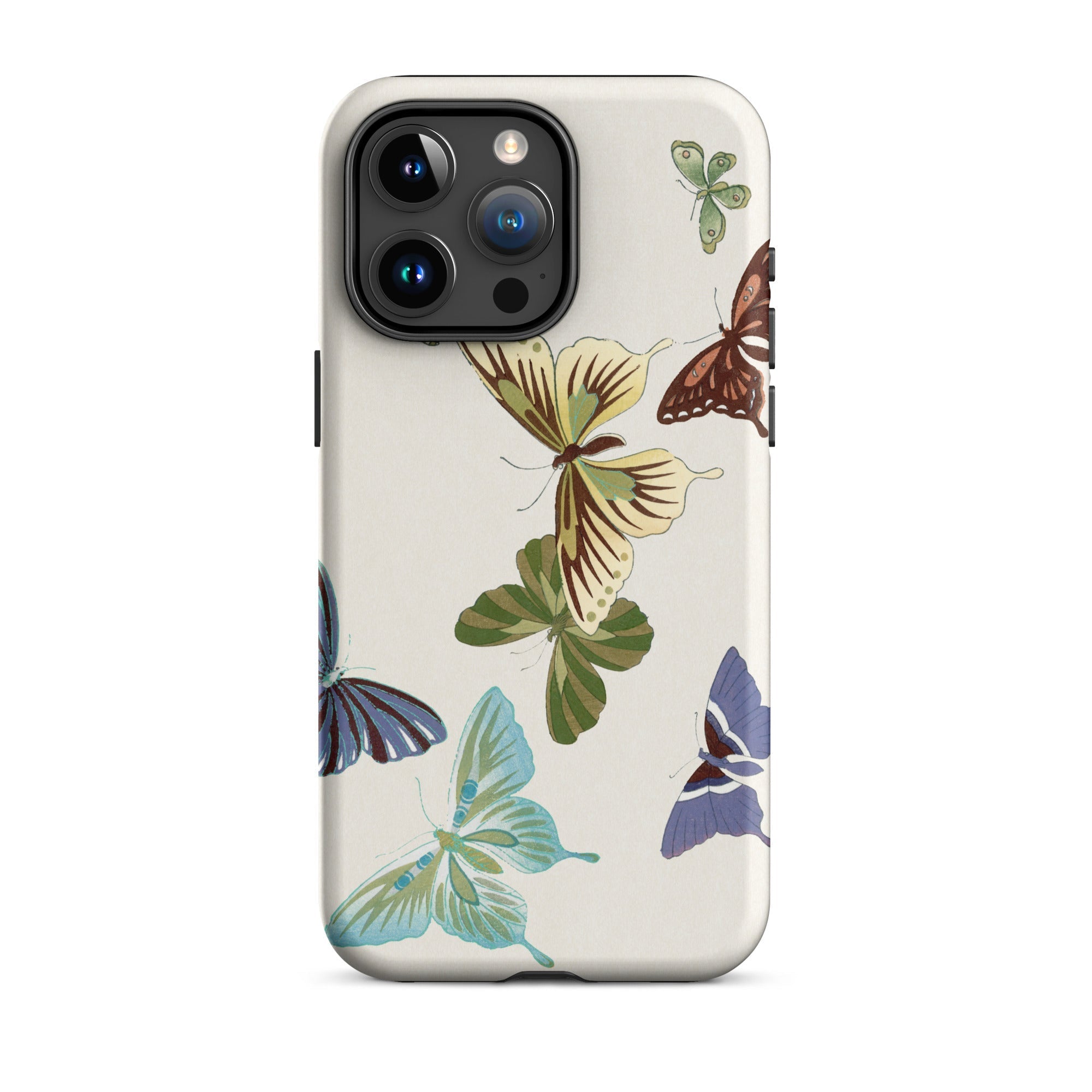 Japanese Butterflies Kamisaka Sekka Iphone Case, 15 Pro Max / Matte, Butterfly Patterned Phone Case
