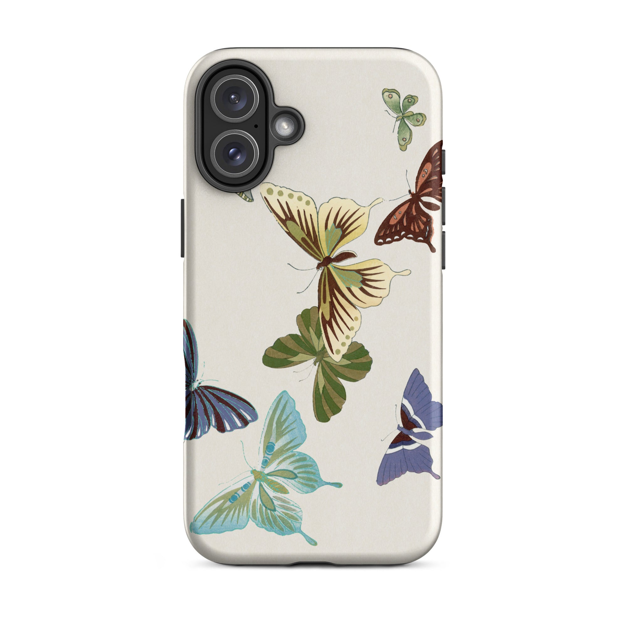 Japanese Butterflies Kamisaka Sekka Iphone Case, 16 Plus / Matte, Butterfly Patterned Phone Case