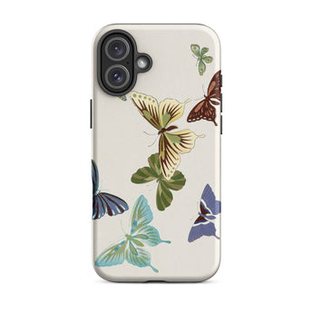 Japanese Butterflies - Kamisaka Sekka Iphone Case, 16 Plus / Matte, Butterfly-patterned Phone Case