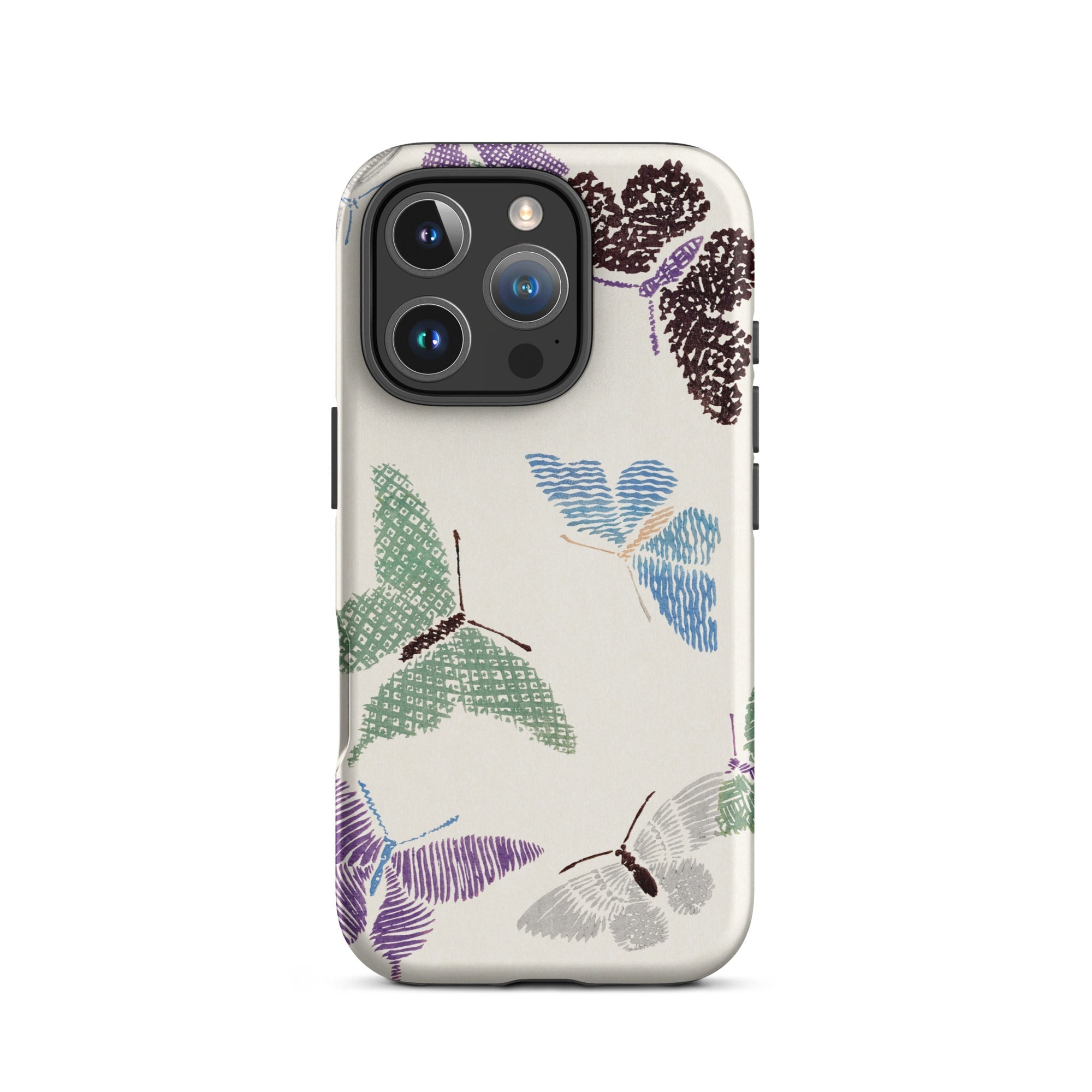 Japanese Butterflies Kamisaka Sekka Iphone Case, 16 Pro / Matte, Butterfly Patterned Phone Case