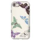 Japanese Butterflies Kamisaka Sekka Iphone Case, 8 / Matte, Phone Case Pattern Colorful Butterflies Made Textured Lines