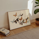 Japanese Butterflies - Kamisaka Sekka Kacho-e Art Print - Posters Prints & Visual Artwork