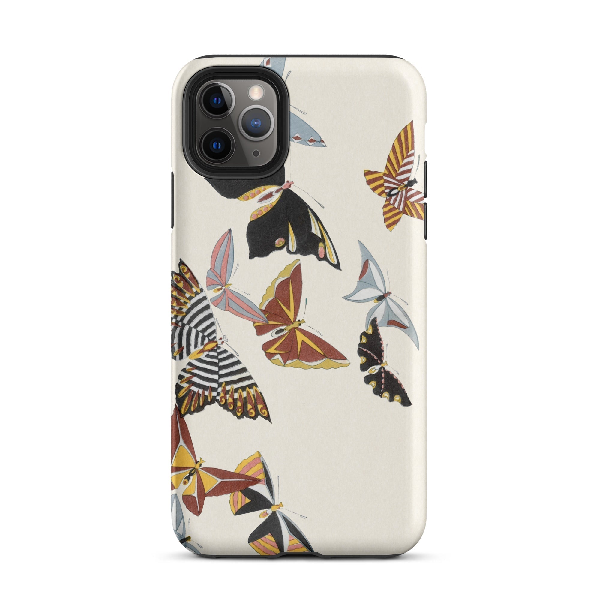 Japanese Butterflies Kamisaka Sekka Kacho e Iphone Case, 11 Pro Max / Matte, Butterfly Patterned Phone Case