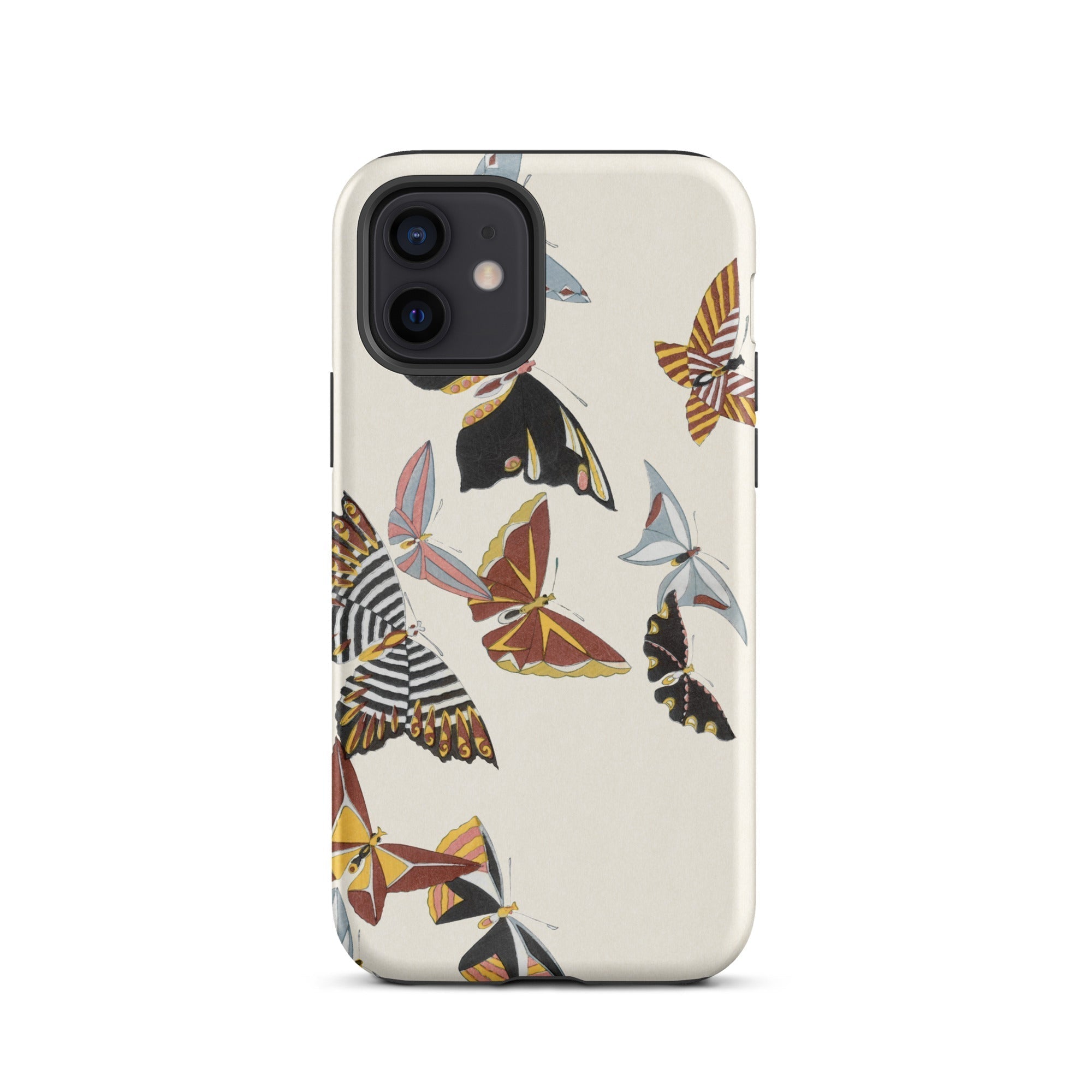 Japanese Butterflies Kamisaka Sekka Kacho e Iphone Case, 12 / Matte, Butterfly Patterned Phone Case