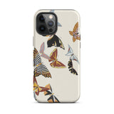 Japanese Butterflies - Kamisaka Sekka Kacho-e Iphone Case, 12 Pro Max / Matte, Butterfly-patterned Phone Case