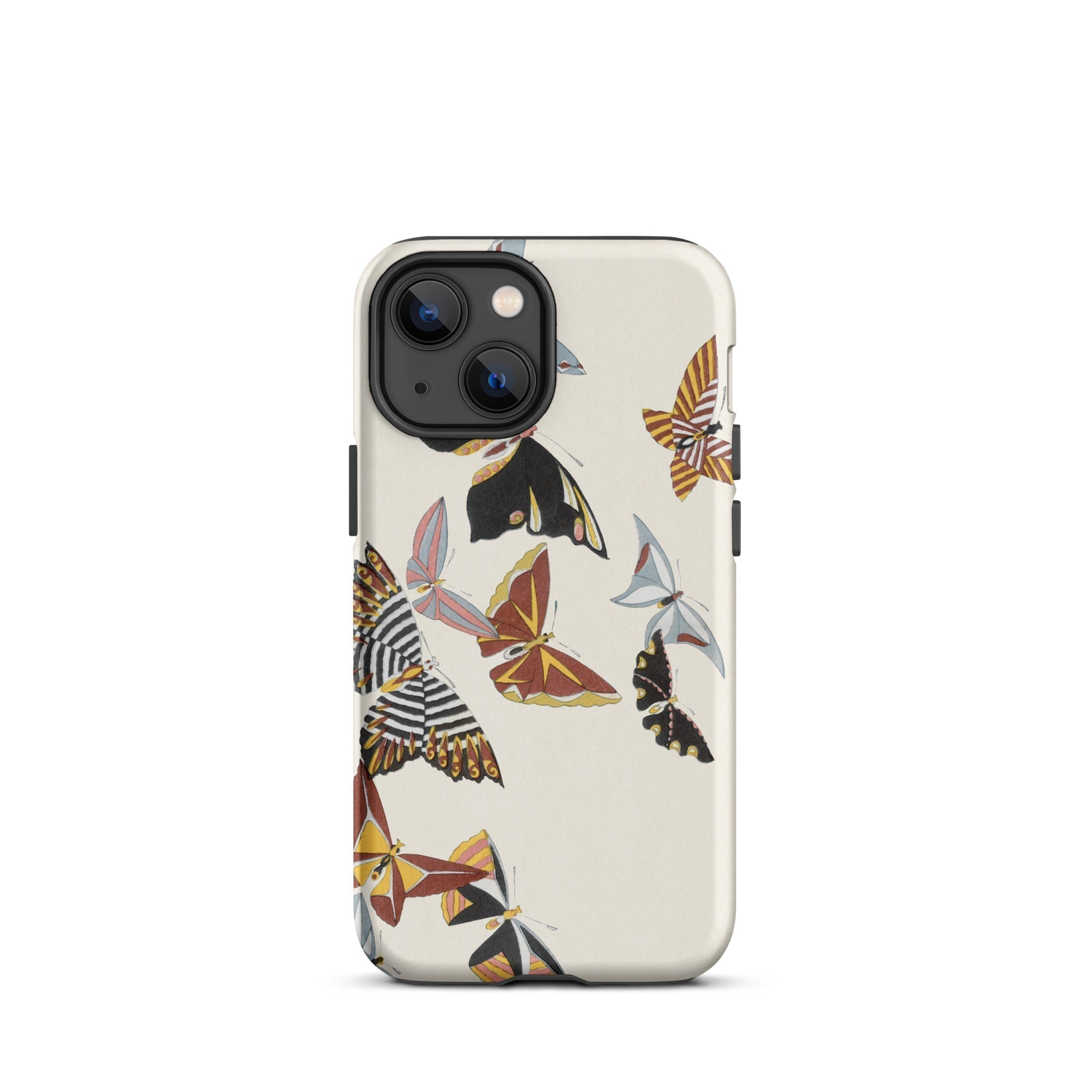 Japanese Butterflies Kamisaka Sekka Kacho e Iphone Case, 13 / Matte, Butterfly Patterned Phone Case