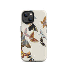 Japanese Butterflies Kamisaka Sekka Kacho e Iphone Case, 14 Plus / Matte, Butterfly Patterned Phone Case