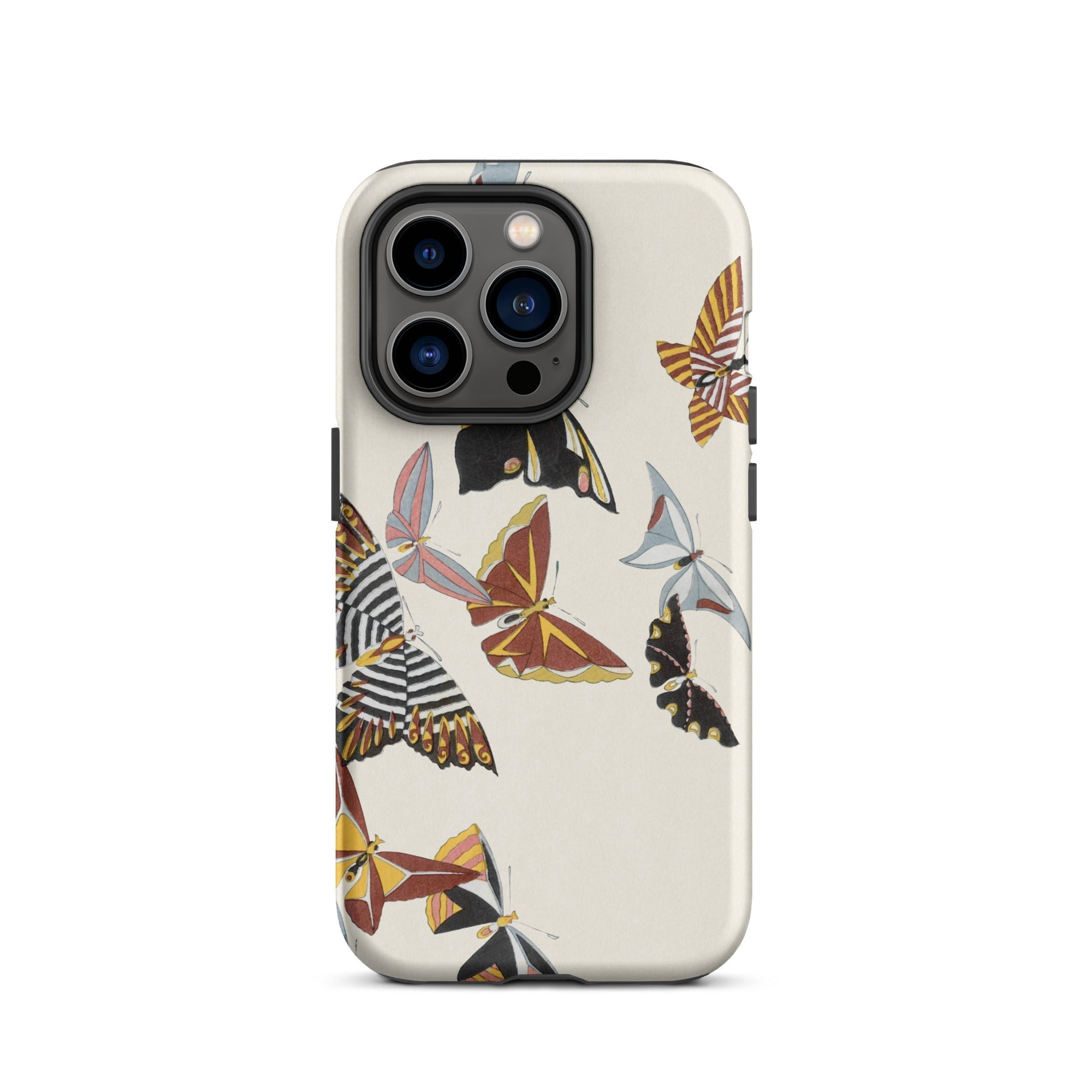 Japanese Butterflies Kamisaka Sekka Kacho e Iphone Case, 14 Pro / Matte, Butterfly Patterned Phone Case