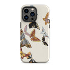 Japanese Butterflies Kamisaka Sekka Kacho e Iphone Case, 14 Pro Max / Matte, Butterfly Patterned Phone Case