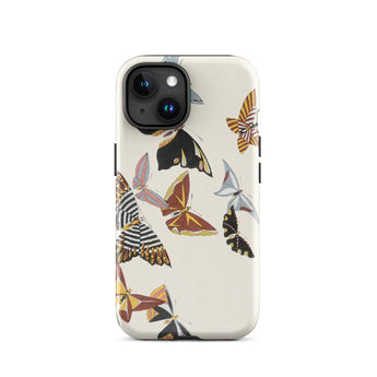 Japanese Butterflies - Kamisaka Sekka Kacho-e Iphone Case, 15 / Matte, Butterfly-patterned Phone Case