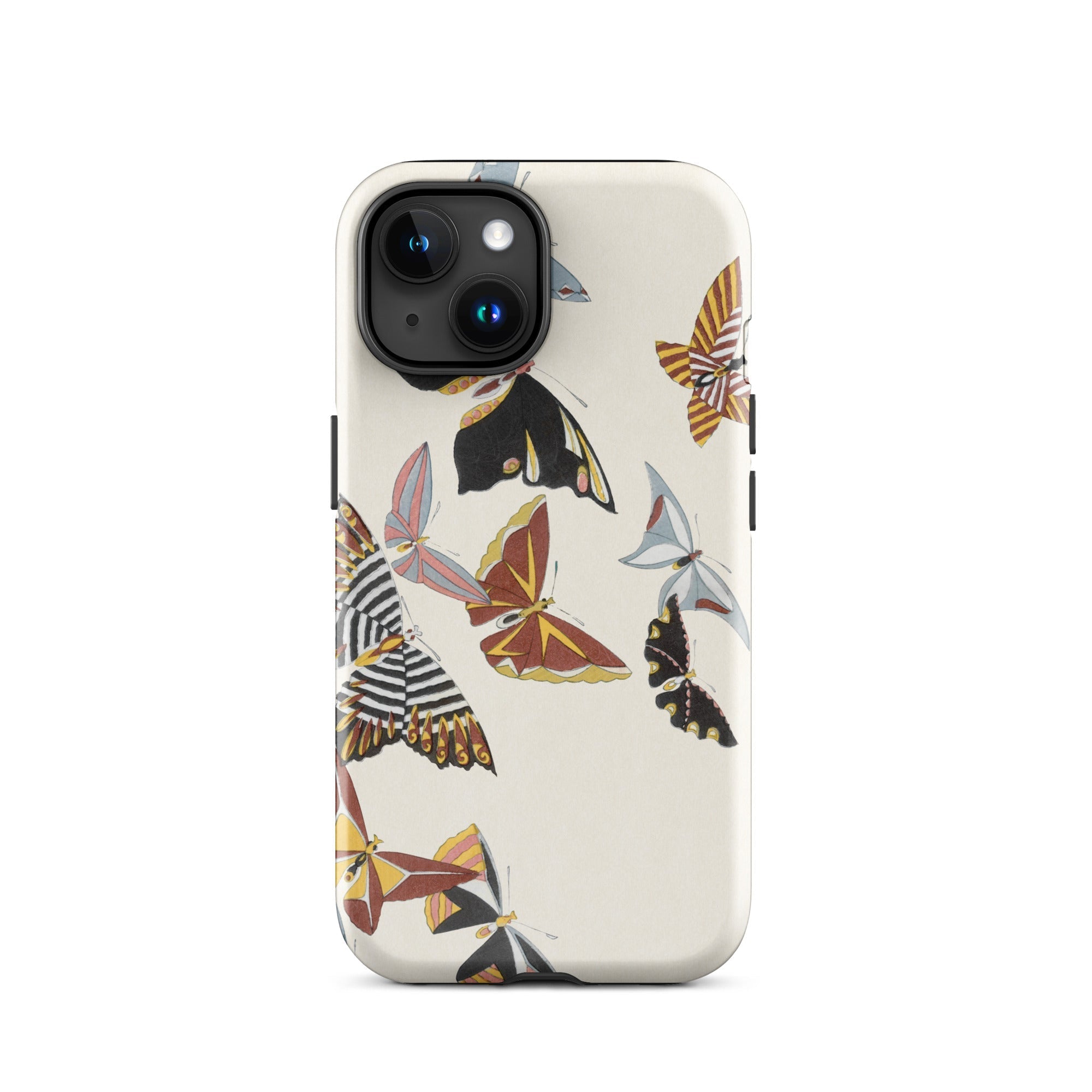 Japanese Butterflies Kamisaka Sekka Kacho e Iphone Case, 15 / Matte, Butterfly Patterned Phone Case