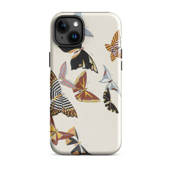 Japanese Butterflies - Kamisaka Sekka Kacho-e Iphone Case, 15 Plus / Matte, Butterfly-patterned Phone Case