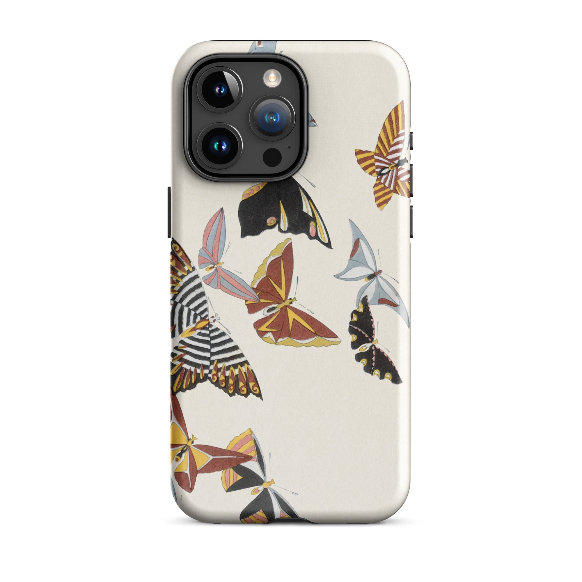 Japanese Butterflies Kamisaka Sekka Kacho e Iphone Case, 15 Pro Max / Matte, Butterfly Patterned Phone Case