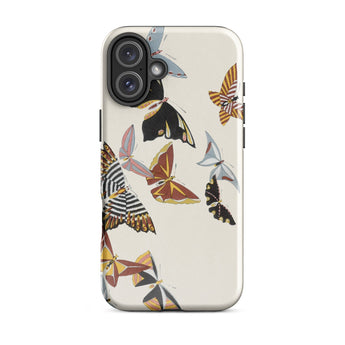 Japanese Butterflies - Kamisaka Sekka Kacho-e Iphone Case, 16 Plus / Matte, Butterfly-patterned Phone Case