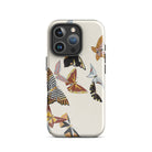 Japanese Butterflies Kamisaka Sekka Kacho e Iphone Case, 16 Pro / Matte, Butterfly Patterned Phone Case