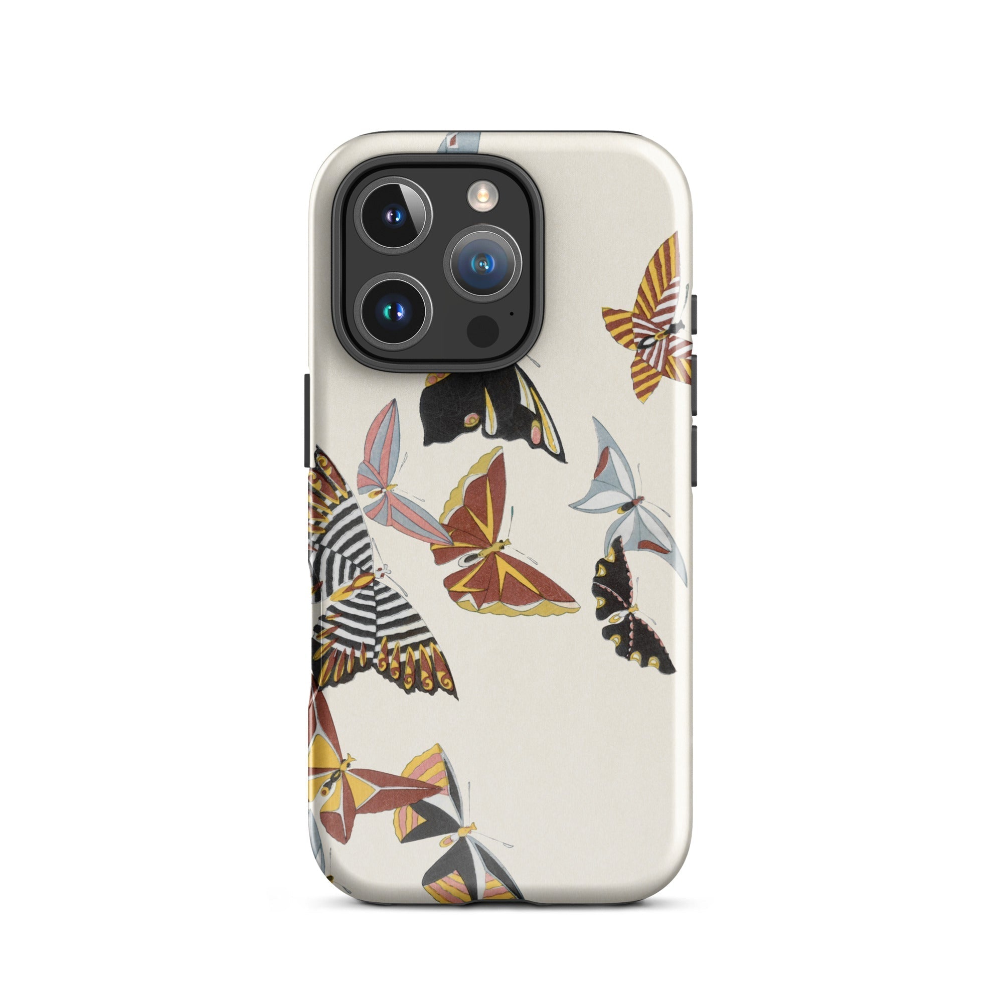 Japanese Butterflies Kamisaka Sekka Kacho e Iphone Case, 16 Pro / Matte, Butterfly Patterned Phone Case