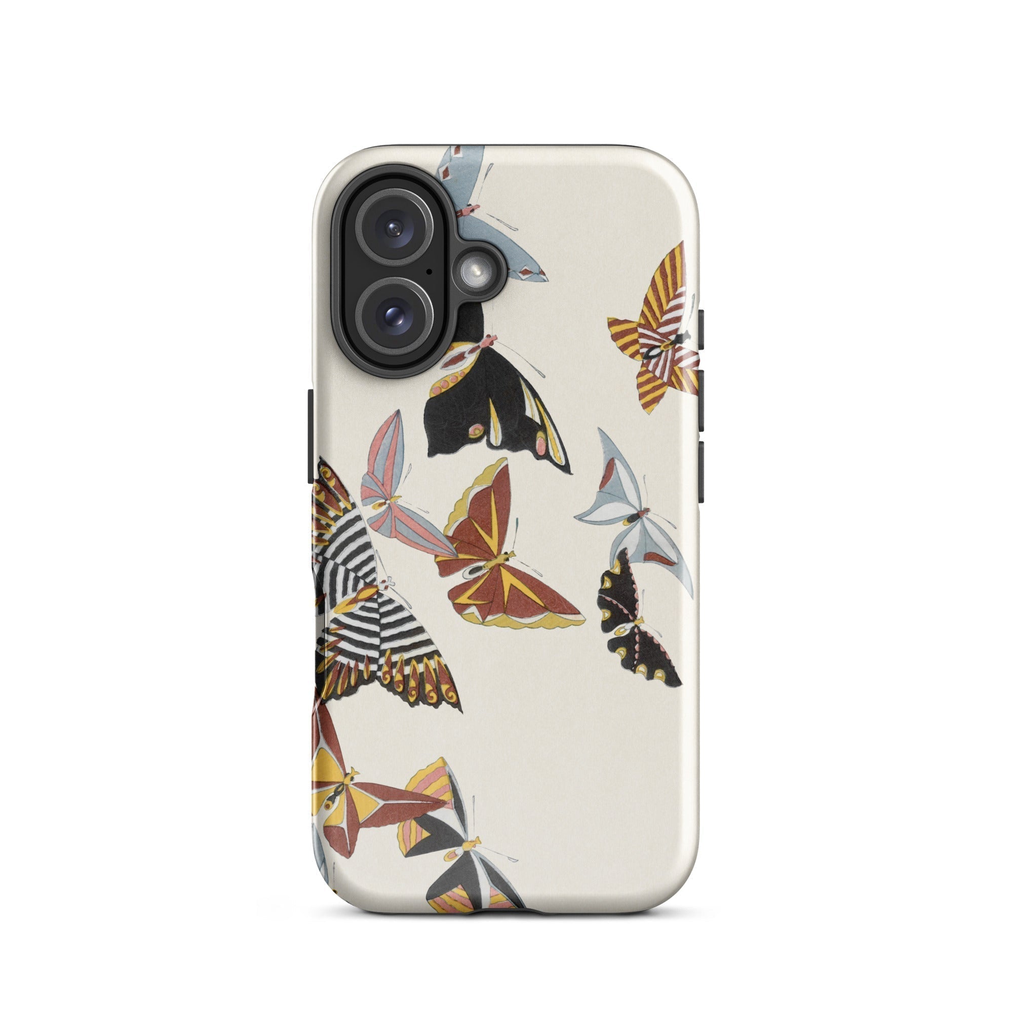Japanese Butterflies - Kamisaka Sekka Kacho-e Iphone Case, 16 / Tough Phone, Butterfly-patterned Phone Case