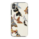 Japanese Butterflies - Kamisaka Sekka Kacho-e Iphone Case, Xs / Matte, Kite-733585484, Phone Case Decorated Colorful