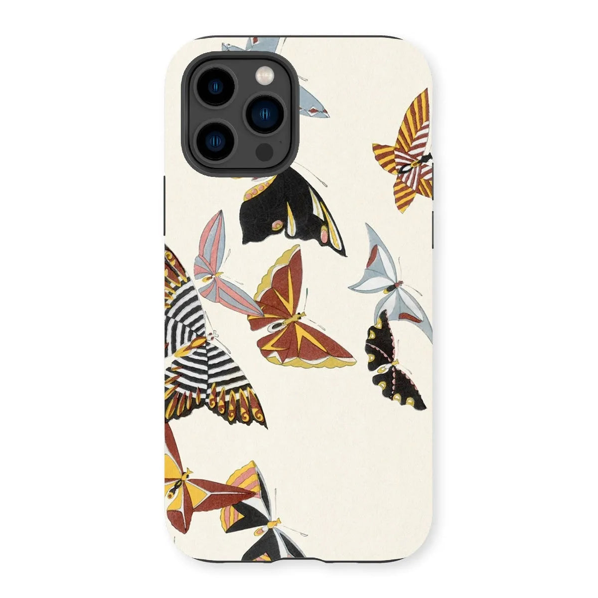 Japanese Butterflies - Kamisaka Sekka Kacho-e Phone Case - Iphone 14 Pro / Matte - Mobile Phone Cases - Aesthetic Art