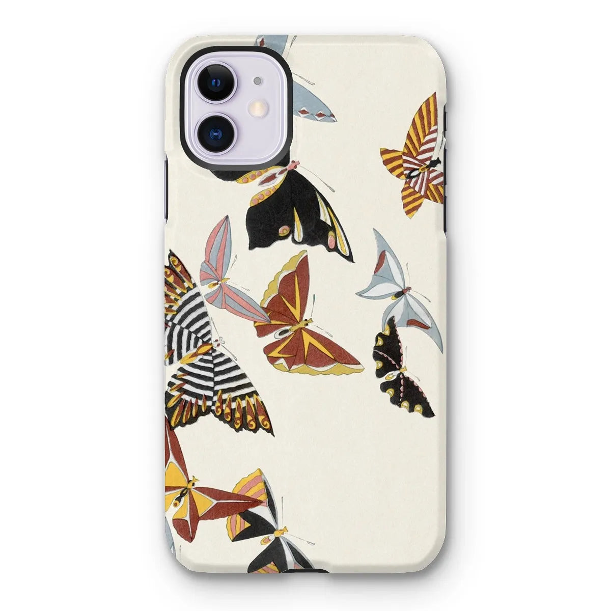 Japanese Butterflies - Kamisaka Sekka Kacho-e Phone Case - Iphone 11 / Matte - Mobile Phone Cases - Aesthetic Art