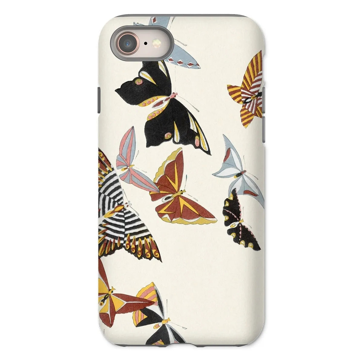 Japanese Butterflies - Kamisaka Sekka Kacho-e Phone Case - Iphone 8 / Matte - Mobile Phone Cases - Aesthetic Art