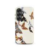 Japanese Butterflies - Kamisaka Sekka Kacho-e Samsung Case, Galaxy S25 / Matte, Phone Case Butterfly Pattern
