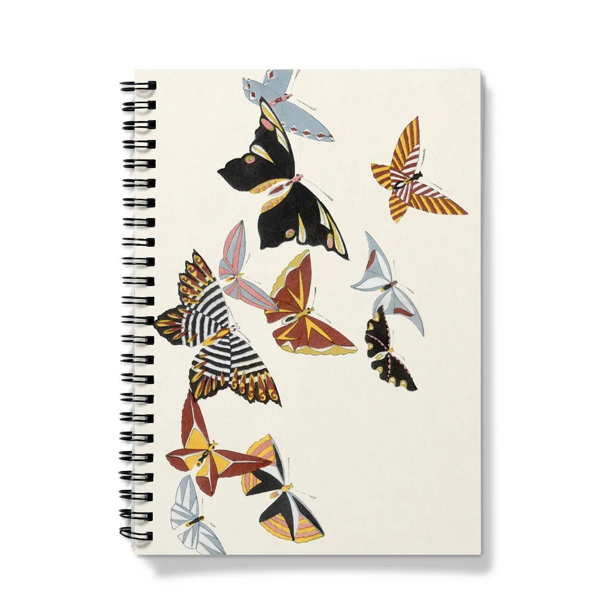 Japanese Butterflies By Kamisaka Sekka Notebook - A5 / Graph - Notebooks & Notepads - Aesthetic Art