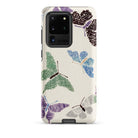 Japanese Butterflies Kamisaka Sekka Samsung Case, Galaxy S20 Ultra / Matte, Smartphone Case Patterned Design Colorful Butterflies