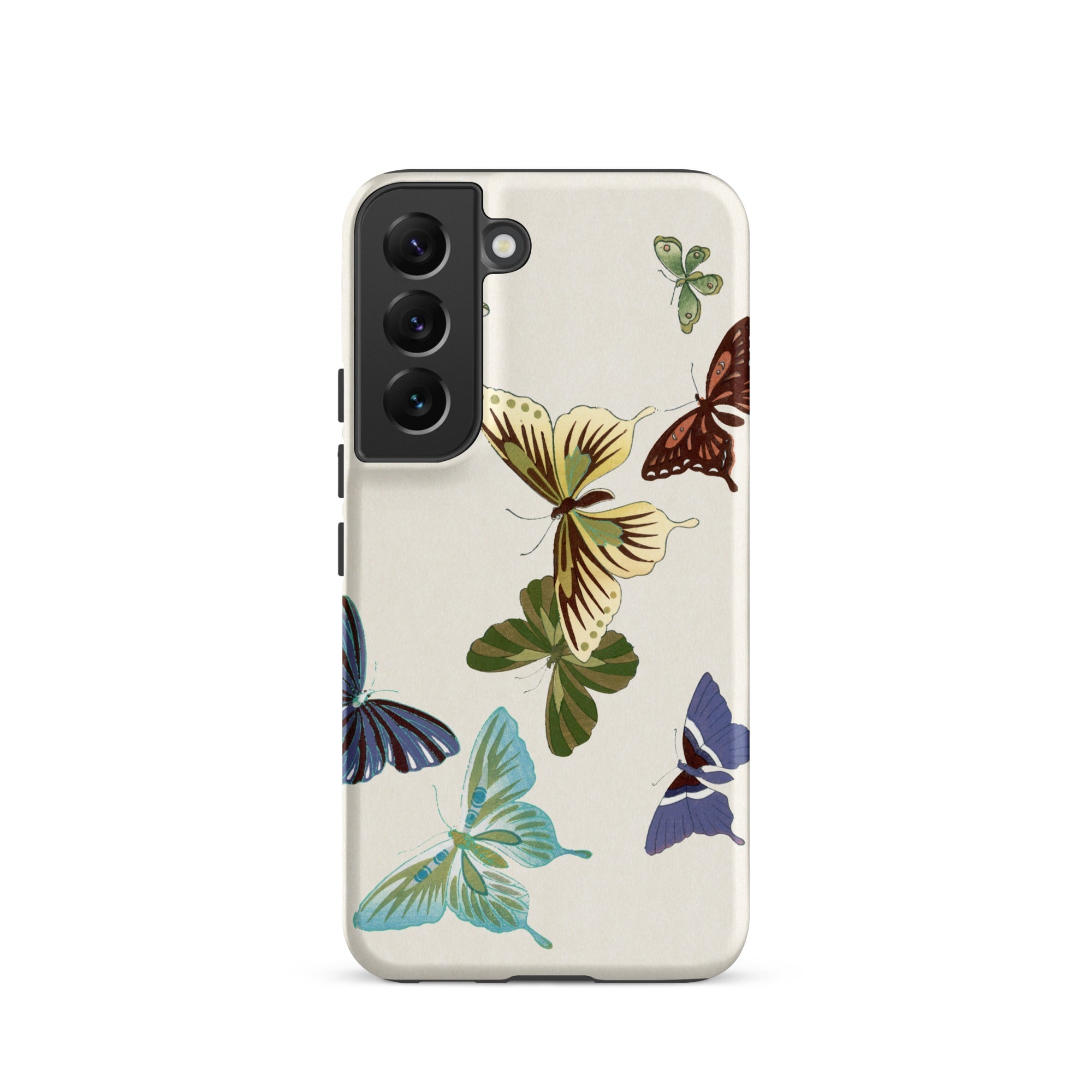 Japanese Butterflies Kamisaka Sekka Samsung Case, Galaxy S22 / Matte, Smartphone Case Butterfly Pattern