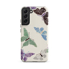 Japanese Butterflies Kamisaka Sekka Samsung Case, Galaxy S22 Plus / Matte, Smartphone Case Butterfly Pattern