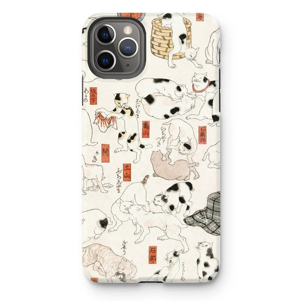 Japanese Cat Aesthetic Art Phone Case - Utagawa Kuniyoshi - Iphone 11 Pro Max / Matte - Mobile Phone Cases - Aesthetic
