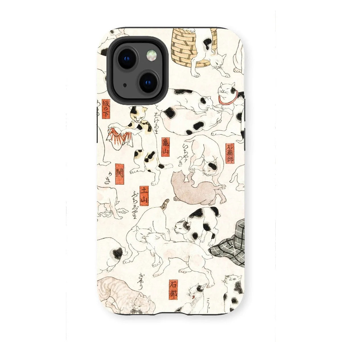 Japanese Cat Aesthetic Art Phone Case - Utagawa Kuniyoshi - Iphone 13 Mini / Matte - Mobile Phone Cases - Aesthetic Art