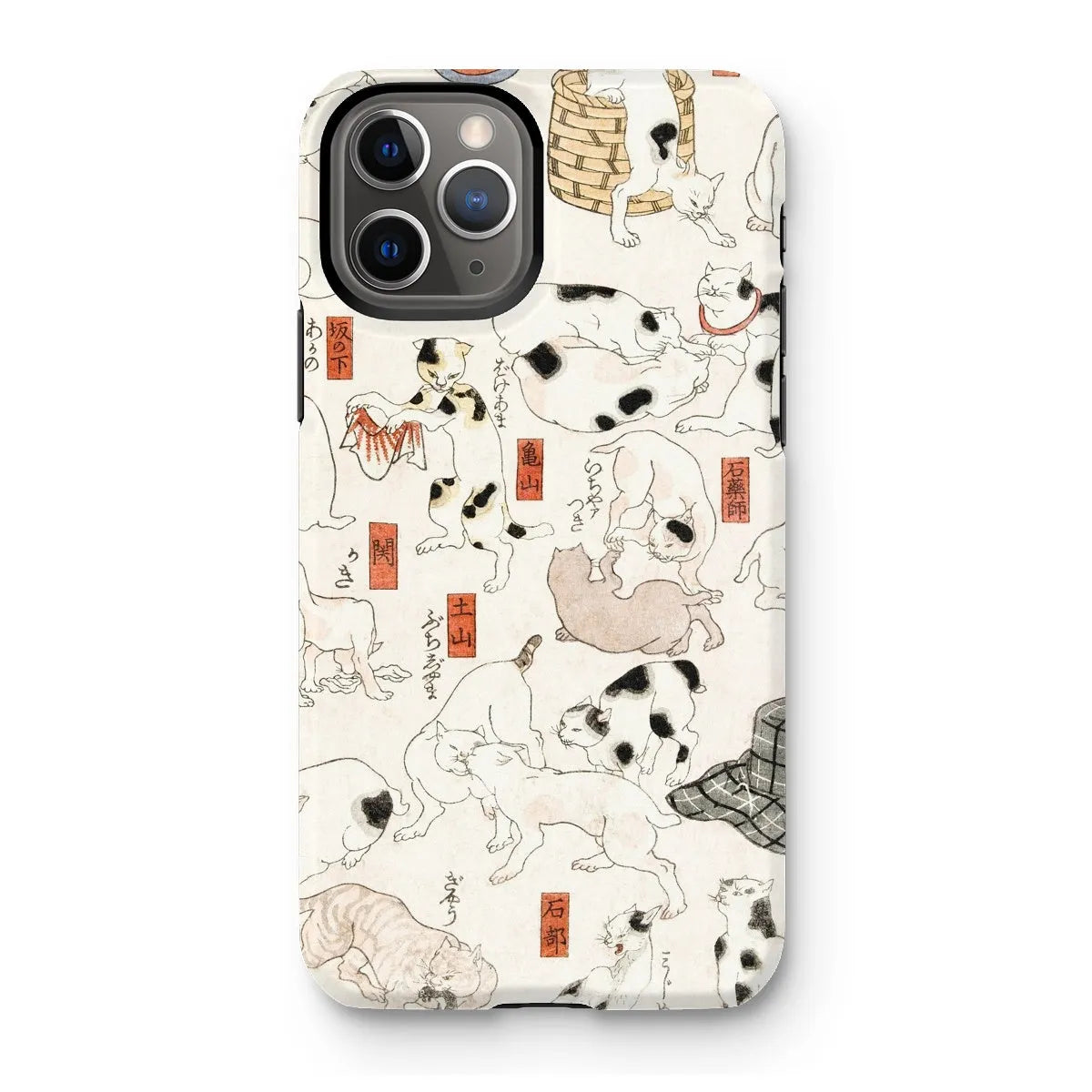 Japanese Cat Aesthetic Art Phone Case - Utagawa Kuniyoshi - Iphone 11 Pro / Matte - Mobile Phone Cases - Aesthetic Art