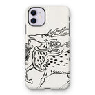 Japanese Deer - Taguchi Tomoki Edo Art Iphone Case, 11 / Matte, Iphone Case Black Line Stylized Deer Stag