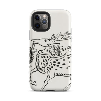 Japanese Deer - Taguchi Tomoki Edo Art Iphone Case 11 Pro / Matte Deer-patterned Phone Case Taguchi Tomoki, Edo Period Art, Japanese Deer