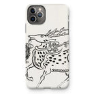 Japanese Deer - Taguchi Tomoki Edo Art Iphone Case, 11 Pro Max / Matte, Iphone Case Black Line Deer Floral Decorations