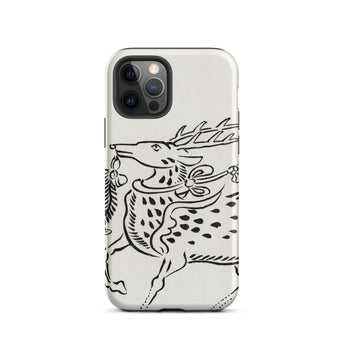 Japanese Deer - Taguchi Tomoki Edo Art Iphone Case, 12 Pro / Matte, Deer-themed Phone Case